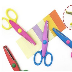 두루픽 핑킹 가위 모양 색종이 가위 원단 공예 계단모양 재단용