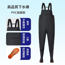 女士下水褲 防水升級, 耐磨 舒適 揹帶黑色A款帶鬆緊, 1個