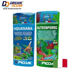 프로닥 물갈이제+수초 철분 영양제 100ml 세트 수초 비료 담수어 영양제 염소제거, 1세트