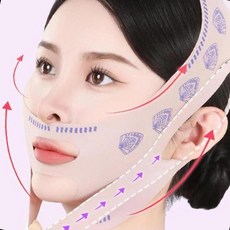 탄력 밴드 턱라인 관리 페이스 리프팅 탄성 당김 홈케어 안면 윤곽 보정, 1개, 상세페이지 참조