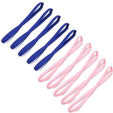 10Pcs 컬러 여성 남성 요가 머리띠 스포츠 미끄럼 방지 탄성 고무 헤어 액세서리, x 10pcs 9