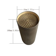 유로 45 100MM 소형 오토바이 허니컴 촉매 배기 삼원 가스 엔진 금속, 1 pcs 45 100mm, 머플러