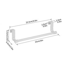 주방용 드릴 걸이 수건 없음 행주 장갑 스폰지 홀더용 캐비닛 도어 보관 주최자, S white