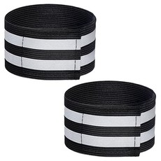 세이프런 야광 반사 안전 밴드, 2개, 블랙