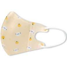 러블리앙즈 유아용 더예쁜 3겹 입체 프리미엄 마스크 초소형, 10개입, L10 오렌지캣, 3개