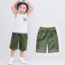 알럽베이비 남아 여름 반바지 시원한 속건소재 쿨론 유아 5부팬츠
