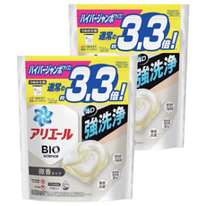 ARIEL 日本原裝進口 4D碳酸洗衣球補充包 微香 白色, 39顆, 2袋