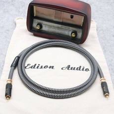 Edison audio 愛迪聲 75歐姆 2023新款鍍銀數位同軸線 RCA訊號線 DAC 重低音線, 1個, 鍍銀同軸線,1.5米/條   600元