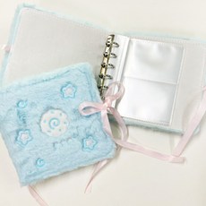 머치온탑 나루토마키 털바인더 + 속지 20장 포함 3공 6공 포카 바인더 앨범, 큐티 미니 바인더(속지20장포함), 1개, 스카이