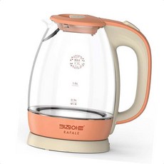 손잡이포트 가정용포트 키친아트 데이지 유리 무선주전자 유리주전자 전기주전자 보이는