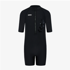 아레나 여 아동 엑셀 반신3부 반팔 슈트 수영복 / A5SG1GI10 BLK