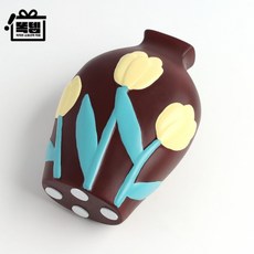 베이스 플라워 도자기 탁상용 화병 쏙템, 1개