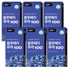 비디피랩 블루베리 퓨레 100% NFC HACCP 인증, 210g, 6개