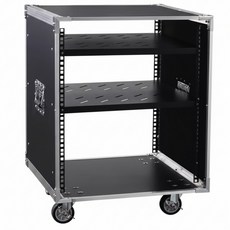 투윅스 음향 장비 랙 이동식 캐비넷 콘솔 캐비닛 무대 오디오 방송 교회 강당 행사 케이스 믹서 수납, 12U, 2개