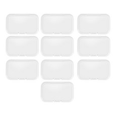 10개 재사용 가능한 아기 물티슈 뚜껑 아기 물티슈 커버 티슈 상자 물티슈 뚜껑