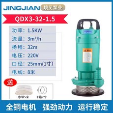 대형 양수기 펌프 워터 농업용 배수 수영장 연못 하수, 상세페이지 참고, 1인치 - 1500W