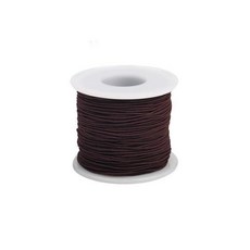 디어플레이스 탄성 고무줄 팔찌 염주 만들기, 1개, 04 다크브라운 50m_0.8mm
