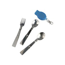 A12E-야외 접이식 포크 야외 피크닉 바베큐 휴대용 식기 편리한 칼 다기능 Spork, 01 As Shown, 1개