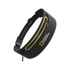 國家地理 NatGeo 運動腰包 隨行運動腰包 收納包 輕巧透氣 可調節腰帶 反光設計, 黑, 1個