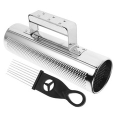 타악기 교육 보조 Guiro Musical 검정색 실린더 샌드 셰이커 스테인레스 스틸 어린이