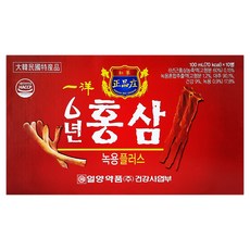 일양 6년홍삼 녹용플러스 자양강장 드링크, 100ml, 10개