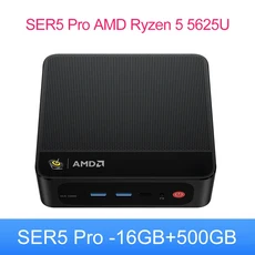 비링크 미니 PC SER5 Max AMD R7 7735HS Ryzen3 3200U R5 5500U 5625U 16G 램 500G M2 NVME SSD 타입-C 게, 01 AMD, 01 EU, 02 R5 5625U 16G500G, 16GB