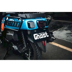 翔哥精選 4MICA Ghost 車牌上移, 短牌架含通用土除+紅色反光片
