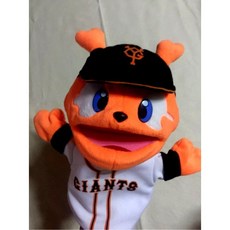 日本職棒 讀賣巨人隊吉祥物GIABBIT手偶（嘴巴可開合）可愛玩偶, 1個