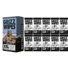 그리즈 샤워티슈 샤워 물티슈 GRIZZ WIPES, 1박스, 10개입, 70g