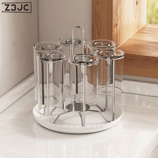 Z3JC 304不鏽鋼桌面瀝水杯架倒掛高顏值廚房收納架置物架茶杯架子家用, 1個, 304不鏽鋼杯架:如圖