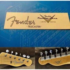 펜더 커스텀 샵 일렉트릭 기타 헤드 로고 워터 트랜스퍼 프린팅 스티커 TELE58 에 적합 . 2325836