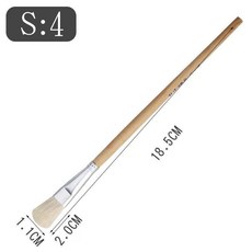 WeiZhuang S筆 純羊毛軟頭筆刷, 1個, 5號,3支裝
