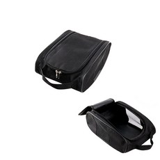 NEAR PIN 高爾夫球鞋收納包輕量 2個 1組, 黑色