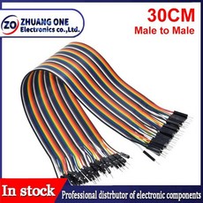 브레드보드 전원 모듈 점퍼 와이어 65 개 MB 102 830 포인트 아두이노 키트용 프로토타입 브레드 보드 3 3V 5V MB102, 30CM male to male, 22) 30CM male to male