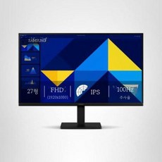 삼성 32인치 플랫 컴퓨터 모니터 디스플레이 FreeSync LS32B304NWNXGO, 27인치