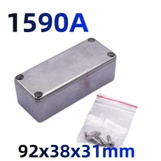 1590 시리즈 알루미늄 케이스 스톰프 박스 효과 페달 인클로저 기타 스타일 판매, 08 1590A 92x38x31mm