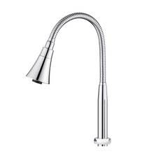 투데이리빙 모던 원홀 자바라 주방 수전 싱크 싱크대 세면대 스텐 헤드, 1개