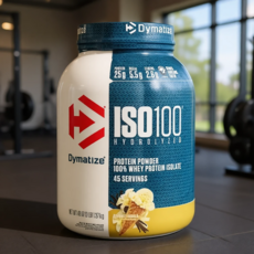 Dymatize ISO100 가수분해 분리유청단백질 분말 고메 바닐라 1360g 프로틴, 1.96kg