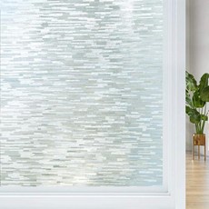 와이드 75/90 Cm 서리로 덥은 창 개인 정보 보호 필름 비 접착 유리 열 제어 정적 집착 이동식 스티커, 1)Frosted