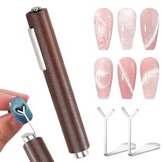 마그넷 네일 캣아이 자석 마음의 형태 젤 네일 네일 캣아이 마그넷 자석 완드 펜 네일 디자인 툴 네일 마그넷 스틱 가정용 네일용 다기능 자석 스틱 네일리스트 도구(투피스)