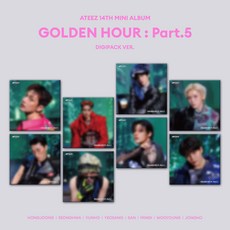 에이티즈 ATEEZ 앨범 GOLDEN HOUR : Part.5 BAD 디지팩 버전선택, 홍중