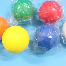 彩色高彈跳樂樂棒球，標準比賽專用，7cm/9cm可選，MIT台灣製造, 1個, 70mm高彈跳樂樂棒球