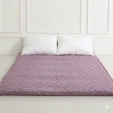 접이식 3단 바닥 매트리스 민무늬 싱글 핑크 손님용 토퍼 3단매트리스 자취방매트리스 손님용매트