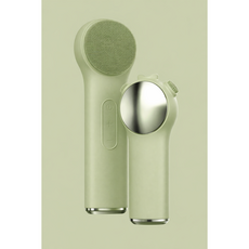 루닉스 전동 클렌저 실리콘 진동 세안기, 올리브, 전용아답터