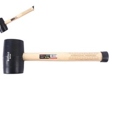일랴 목재손잡이 고무해머 망치 1EA 마루망치 가구조립망치 강화마루망치