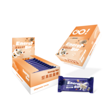 GOpower 果果能量 堅果能量棒【野櫻莓】10入盒裝 高蛋白 蛋白質 碳水補充 健身補給, 1盒, 350g