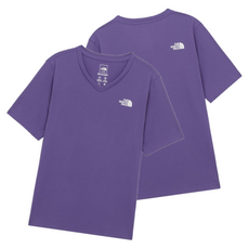 [매장판] 노스페이스 여성 반팔 티셔츠 리커버리 브이넥 퍼플 NT7UR50C