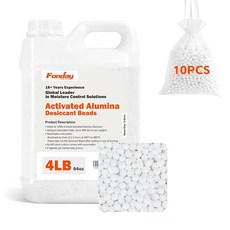5.4kg(12파운드) Fonday 필라멘트 건조 건조제 활성화 알루미나 더 강력한 충전식 제습기 습기 흡수기 | 젖은 방지 |102093