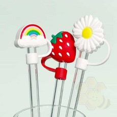 텀블러 빨대마개 콜드컵빨대캡 스트로우커버, 3-빨대마개-선인장