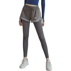 Karsaer 요가팬츠 여성 포켓 밴딩반바지 일체형 9부 트레이닝바지 스판바지 하의 러블리 패션 요가바지 필라테스/런닝/헬스A0025